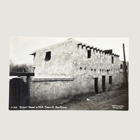 Other - Vintage Oldest House in USA Santa Fe New Mexico RPPC Postcard S.W. Post Card Co